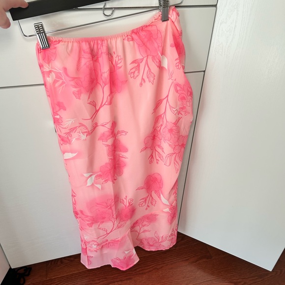 Pink patterned midi/maxi skirt - Picture 7 of 7